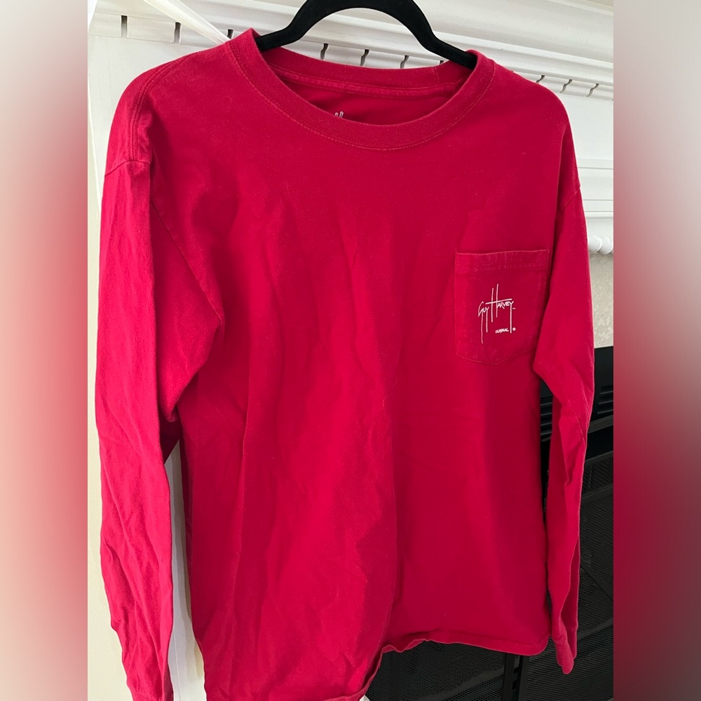 Long sleeve red shirt - Guy Harvey - M